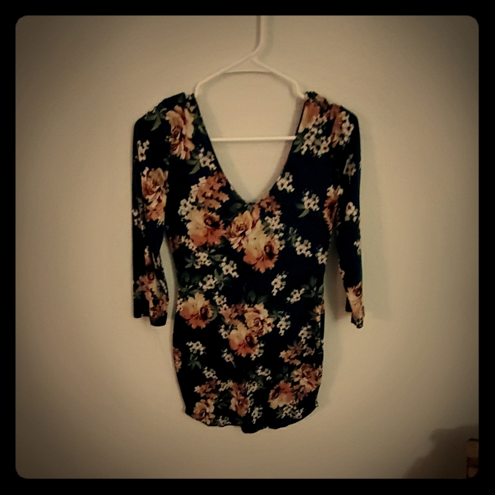 Forrest Green Floral Mini dress